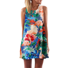 O-Neck Sleeveless Print Dress