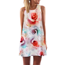 O-Neck Sleeveless Print Dress