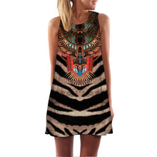 O-Neck Sleeveless Print Dress