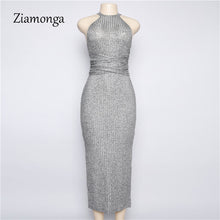 Halter Backless Cross Bandage Dress