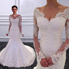 Long Sleeves Mermaid Wedding Dress