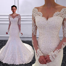 Long Sleeves Mermaid Wedding Dress