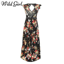 Deep V Neck Backless Dress