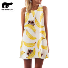 O-Neck Sleeveless Print Dress